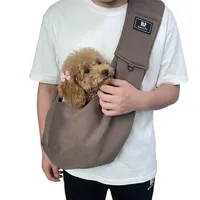 Sac de transport pour animaux de compagnie de style coréen, sac à bandoulière tendance, sac à dos de voyage extérieur pour petits chiens, Teddy, Pomeranian