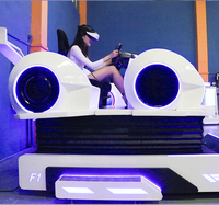 Machine d'arcade de voiture de course de simulateur de conduite de réalité virtuelle réactive de HEROVR dans le parc à thème de Vr