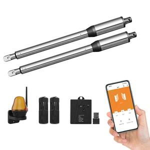 Kit d'ouverture de <span class=keywords><strong>portail</strong></span> coulissant automatique Poids de porte unique 150KG DC 24V Ouvre-moteur de <span class=keywords><strong>portail</strong></span> pivotant Connectez-vous avec serrure électrique - Product Image 2