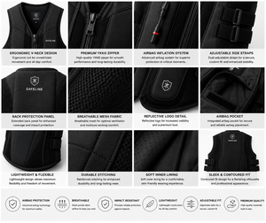 Gilet airbag équestre, gilet airbag pour l'équitation, gilet de sécurité pour l'équitation, gilet de protection équestre, OEM ODM - Product Image 2