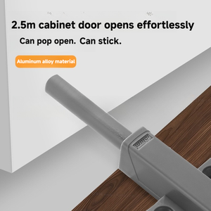आधुनिक न्यूनतम एल्यूमीनियम मिश्र धातु/प्लास्टिक पुश-टू-ओपन रिबाउंडर चुंबकीय समायोज्य टिकाऊ विरोधी शोर कैबिनेट अलमारी दरवाजा - Product Image 3