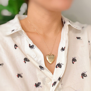 Collana con Ciondolo a Cuore Inciso per Mamma - Product Image 2