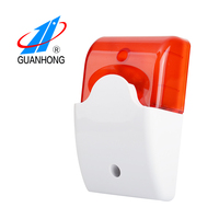 Luz Estroboscópica de Seguridad Montada en Pared, DC9-15V 105dB, Alarma Sonora Intermitente, Zumbador de Advertencia Antirrobo para Interiores, para Sistema de Alarma