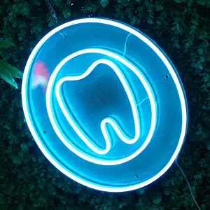 Custom Led Light Dentist Neon Sign Open Retail With Interchangeable Letters