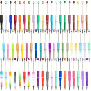 Stylos à bille personnalisables avec perles - Encre noire, idéal pour le bricolage, les enfants, les étudiants et les cadeaux de bureau - Product Image 2