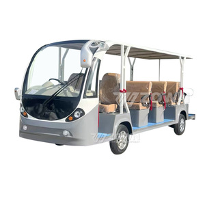 Bus touristique électrique 14 places avec climatisation, longue autonomie, faible bruit, véhicule de tourisme pour villas et centres de villégiature urbains - Product Image 1