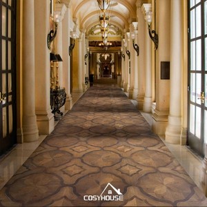 Suelo de parquet de estilo europeo, multicapa, roble, nogal, patrón de Versalles, duradero, impermeable, insonorizado, suelos de lujo para Hotel - Product Image 4