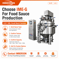 Mélangeur homogénéisateur sous vide à moteur AC 100L avec pompe pour la production pilote en petites séries, laboratoire alimentaire pour la fabrication