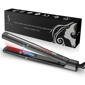 KangRoad Fer à lisser <span class=keywords><strong>électrique</strong></span> à infrarouge lointain professionnel Planchas De Cabello fer plat à cheveux à revêtement céramique à ions négatifs - Product Image 1
