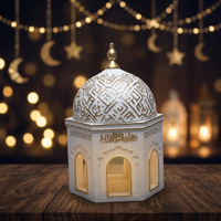 Idée cadeau Ramadan : Statue en résine de la Kaaba, décoration de table islamique, ornement d'inspiration moyen-orientale pour la maison musulmane