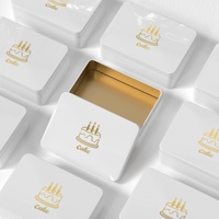 Boîte Cadeau Métal Personnalisée en Gros, Forme Rectangulaire, pour Bonbons ou Gâteaux, avec Logo Sur Mesure