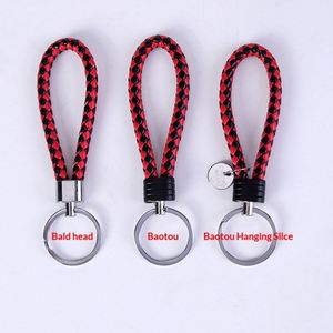 Llavero de Cuero Multiusos con Correa de PU Tejida a Mano y Clip de Aleación de Zinc para Llaves de Coche, Accesorios para Cartera, Regalos de San Valentín y Cumpleaños - Product Image 6