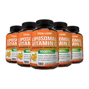 Органическая пищевая добавка Антивозрастная Высокая абсорбция жирорастворимый липосомальный витамин С е 10000 мг 60 капсул