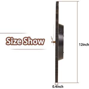 YRUDMBIN orologio da parete in legno rustico da 12 pollici silenzioso a batteria numeri decorazioni per la casa per la cucina bagno camera da letto soggiorno - Product Image 5