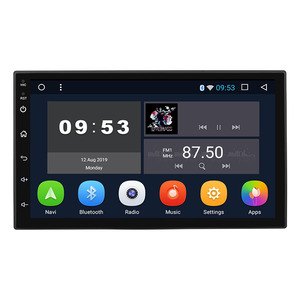 DIN đôi 7 inch GPS navigation Android 2 + 32 GB Wifi BT đài phát thanh xe hỗ trợ loa siêu trầm Xe Video t3l - Product Image 1
