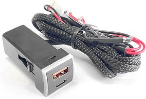 12V <span class=keywords><strong>c</strong></span>ổng <span class=keywords><strong>USB</strong></span> ánh sáng màu xanh Sạ<span class=keywords><strong>c</strong></span> xe hơi QC3.0 <span class=keywords><strong>USB</strong></span> <span class=keywords><strong>C</strong></span> PD ổ <span class=keywords><strong>c</strong></span>ắm kép xe <span class=keywords><strong>USB</strong></span> sạ<span class=keywords><strong>c</strong></span> cho Toyota Prado Corolla RAV4 Camry Hiace - Product Image 6
