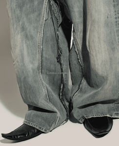 Exagéré bout pointu luxe unisexe pliable talon cuir de veau en détresse Oxfords Derby chaussure pour hommes <span class=keywords><strong>noir</strong></span> Pasadena mocassins - Product Image 3