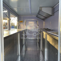 Remorque de cuisine mobile entièrement équipée avec système d'eau pour la vente en gros, idéale pour les fabricants de matériel de plage
