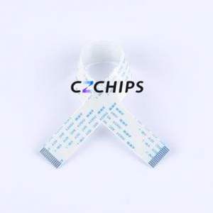 HX FFC-1.0-14P-200mm FFC Cable (Flexible Flat Cable) P=1mm Connector 14P 1mm 0.3mm Non-Inverting - Product Image 2