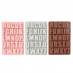 Molde de Silicona al por Mayor para Pastel con 26 Letras del Alfabeto Inglés, Molde de Chocolate con 26 Letras, Molde Rectangular Grande para Letras DIY - Product Image 6