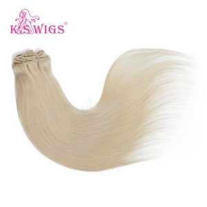 ผมต่อแบบคลิปหนีบ KSWIGS ผมแท้ Remy & Virgin Cuticle 7 ชิ้น 16 คลิป น้ำหนัก 100 กรัม ความยาว 12-40 นิ้ว แบบตรง สีไฮไลท์แบบ Balayage - Product Image 4