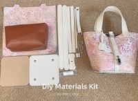 Kit de Matériaux DIY pour Sac à Main 2026, Ensemble de Couture Jacquard Brocart Chinois, Projet de Sac Fourre-tout Vintage à Poignée Supérieure et Bandoulière