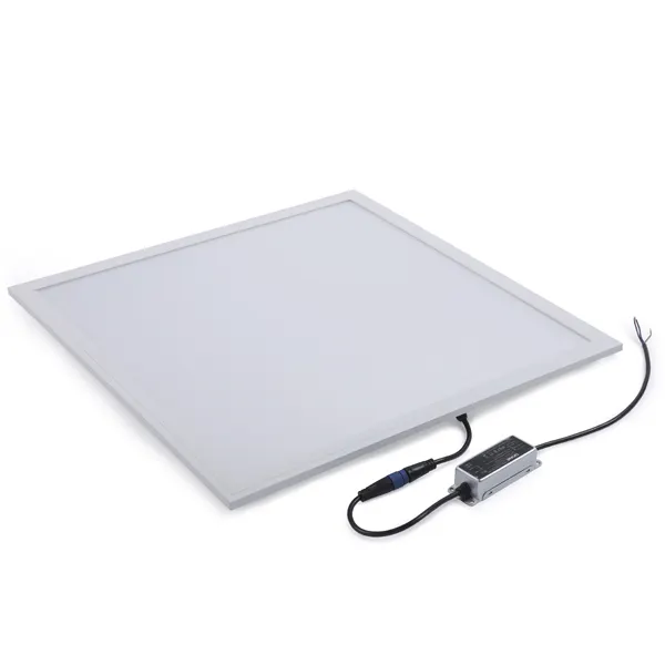 Haute qualité IP65 LED 60*60 carré plat rétro-éclairé led panneaux lumineux pour mur avec urgence led encastré plafonnier bureau lumière