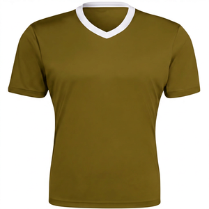 Women V-Neck Short Sleeve Moisture Wicking <b>T</b>-<b>Shirt</b> Solid Black <b>Polyester</b> Regular Fit All Seasons Sport Top - Product Image 2