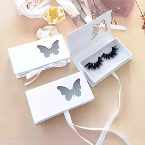 标志印刷纸睫毛盒定制闪光睫毛包装低最小起订量空睫毛盒定制标志包装 - Product Image 3