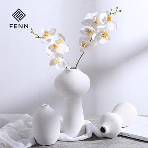 FENN-Jarrones grandes de decoración para <span class=keywords><strong>flores</strong></span>, Decoración de mesa artística para el hogar, <span class=keywords><strong>Jarron</strong></span> de cerámica, jarrón minimalista rústico para decoración del hogar, para hotel - Product Image 1