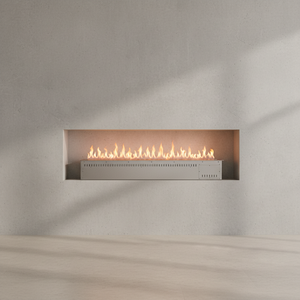 Nouvelle arrivée : insert de cheminée à l'éthanol au design moderne avec commande Wi-Fi et télécommande, en acier inoxydable, pour appartement. - Product Image 1