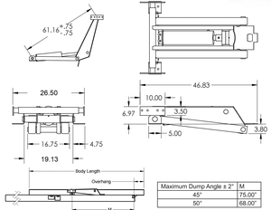 Remolque 12V Cilindro hidráulico Tijera Elevador Kit PH416 - Product Image 4