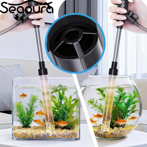 SEAOURA SR-527 Aspirador de Grava para Acuarios de Alta Resistencia con Manguera de Sifón, Limpiador de Grava para Eliminar Residuos de Peceras - Product Image 1