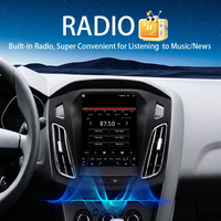 Autoradio Android de style Tesla 10,4 pouces pour Ford Focus 2011-2017, écran vertical, navigation GPS multimédia, CarPlay sans fil, DSP Android