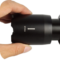 10W 700LM 2D mise au point réglable en aluminium a mené la torche de lampe-torche avec la lentille