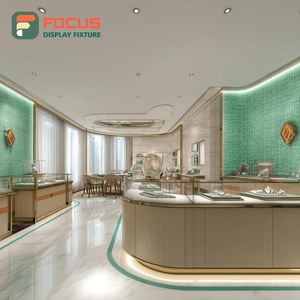 Système de présentation de bijoux de luxe haut de gamme avec finition stratifiée pour comptoir de centre commercial - Product Image 2