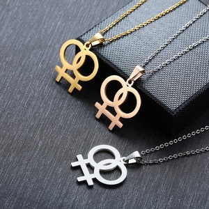 MECYLIFE-collar de joyería de Orgullo Gay, joyería LGBT Lésbica, collar de acero inoxidable - Product Image 2
