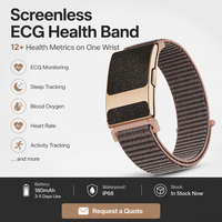 Tracker d'activité intelligent avec ECG, surveillance de l'oxygène sanguin et de la pression artérielle, étanche IP68, bracelet tressé, moniteur de sommeil pour femmes