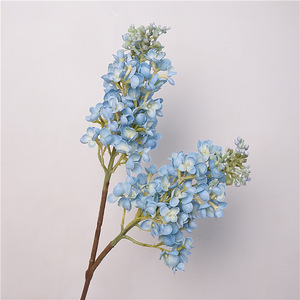 Nieuwe Aankomst Kunstmatige Lila 3d Real Touch Latex Paarse Bloemen Bloemen Boeket Lente Voor Bruiloft Home Hotel Feestdecoratie