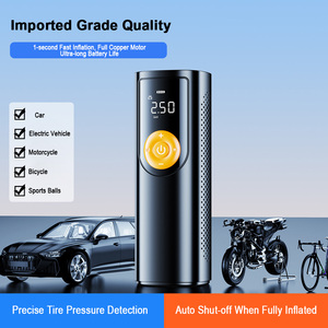 Compresseur d'air portable 150 PSI pour pneus, avec écran LED, alimenté par batterie, pour voiture, SUV, moto, vélo et ballons - Product Image 6