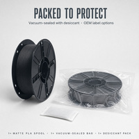 Filament PLA mat pour imprimante 3D, 1,75 mm, 1 kg, finition satinée, faible réflexion, pour impression 3D de miniatures et de figurines