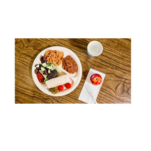 Vaisselle jetable de canne à sucre durable de qualité standard plateaux de repas à 4 compartiments pour les couverts d'événement d'Inde - Product Image 3