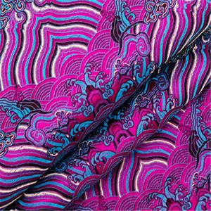 Broder le style traditionnel le moins cher <span class=keywords><strong>prix</strong></span> en stock Offre Spéciale populaire Promotion brocart tissu pour la maison Textile sac coussin <span class=keywords><strong>gilet</strong></span> - Product Image 3