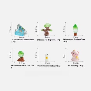 Creative <span class=keywords><strong>Dream</strong></span> Forest Rockery Cascada Micro paisaje Decoración Resina personalizada Adorno artesanal - Product Image 6