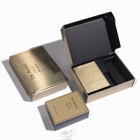 Boîte d'emballage de luxe personnalisée pour flacon de parfum, boîte d'expédition en carton ondulé, coffret cadeau pour ensemble cosmétique et soins de la peau