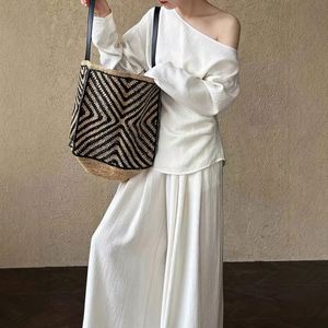 Nouveau sac fourre-tout en raphia de haute qualité avec bandoulière en cuir, sac à main d'été pour femme - Product Image 4