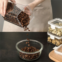 Contenants de stockage alimentaire hermétiques sans BPA, transparents et empilables, organisateurs de garde-manger pour aliments secs, céréales, pâtes, sucre, farine, grains de café