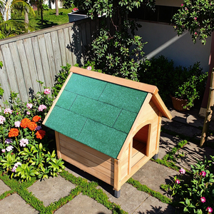 SDD004-S en stock, vente directe d'usine, niche pour chien moderne de luxe pour l'extérieur avec porte à rabat, structure robuste et imperméable - Product Image 3