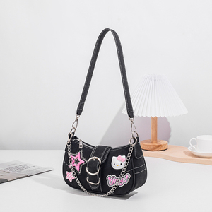 สินค้ามาใหม่ของแท้ "It-Girl" กระเป๋าสะพายลายดาว กระเป๋าสะพายข้างลายคิตตี้น่ารักไม่ซ้ำใคร - Product Image 5