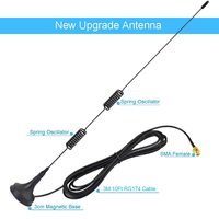 Antena de ventosa con base magnética para walkie-talkie y radio móvil, 8dBi VHF UHF, conector SMA hembra, accesorios de antena